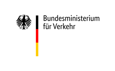 Logo: Bundesministerium für Verkehr, Link folgen zur Seite www.bmv.de und auf neuer Seite öffnen.